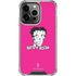 Betty Boop Pink Background iPhone 14 Pro Clear Case